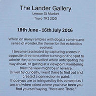 Lander Gallery Exhibition - 2016 - Caroline Atkinson Lander Gallery Exhibition - 2016 - Caroline Atkinson